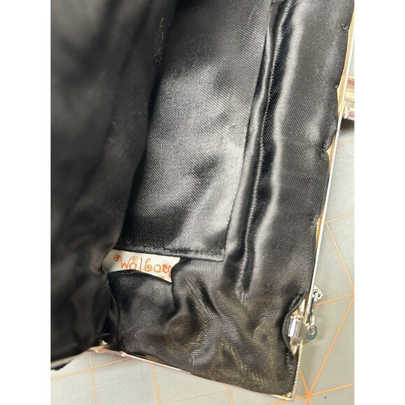 Vintage Black and Gold and silver Walborg Purse - Picture 7 of 10